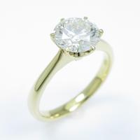 【リメイク】K18YG ダイヤモンドリング 1．157ct・H・SI2・EXT