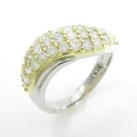 PT／K18YG パヴェ ダイヤモンドリング