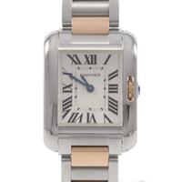 カルティエ W5310019 タンクアングレーズ PGコンビ クォーツ5％引き