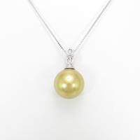 K18WG シロチョウパールネックレス