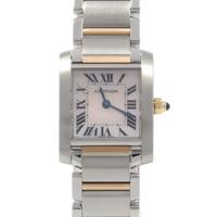 カルティエ W51027Q4 タンクフランセーズ PGコンビ クォーツ