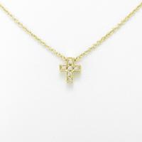 K18YG クロス ダイヤモンドネックレス20％引き