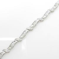 K18WG ダイヤモンドブレスレット