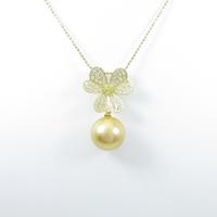 K18YG シロチョウパールネックレス