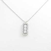 K18WG ダイヤモンドネックレス