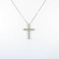 K18YG クロス ダイヤモンドネックレス
