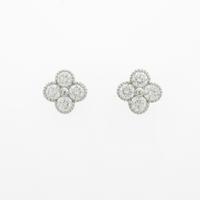 【新品】プラチナダイヤモンドピアス 1．006ct・F・VS2?SI2・VG?GOOD