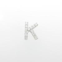 K18WG イニシャルK ダイヤモンドペンダント