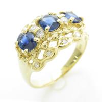 K18YG サファイヤリング