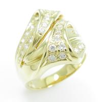 K18YG ダイヤモンドリング