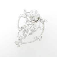 ウォルサム フラワー ダイヤモンドブローチ