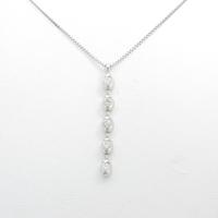 K18WG ダイヤモンドネックレス