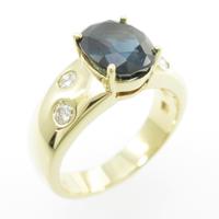 18KYG サファイヤリング