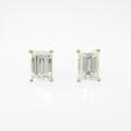 【リメイク】K18YG／ST ダイヤモンドピアス 0．489ct・0．517ct・F・VS2?SI1・ファンシーカット