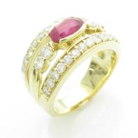 K18YG ルビーリング