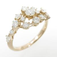 K18PG ダイヤモンドリング