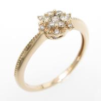 K18PG ダイヤモンドリング