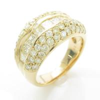 K18YG ダイヤモンドリング