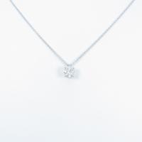 K18WG ダイヤモンドネックレス 0．517ct・G・I1・VG