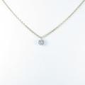 K18WG／K18YG ダイヤモンドネックレス 0．366ct・FLOP・SI110％引き