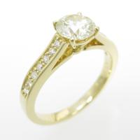 【リメイク】K18YG ダイヤモンドリング 0．738ct・VLY・VS2・VG