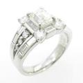 プラチナダイヤモンドリング 1．004ct・K・VS2・エメラルドカット