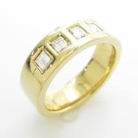 K18YG ダイヤモンドリング