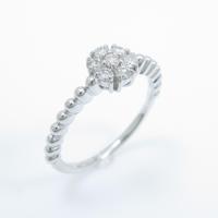 【リメイク】K18WG ダイヤモンドピンキーリング