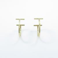 ティファニー Tワイヤー フープ ミディアム ピアス