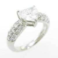 プラチナダイヤモンドリング 1．005ct・E・SI2・ハートシェイプ