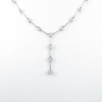 K18WG ダイヤモンドネックレス