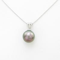 K18WG クロチョウパールネックレス