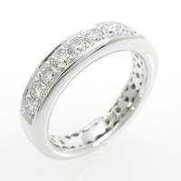 750WG ハーフエタニティ ダイヤモンドリング