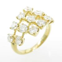 K18YG ダイヤモンドリング