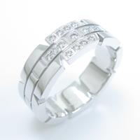 カルティエ タンクフランセーズ ハーフダイヤ リング