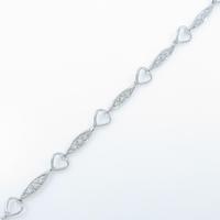 K18WG ダイヤモンドブレスレット