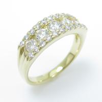 K18YG ダイヤモンドリング