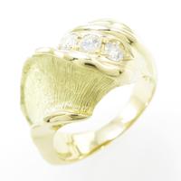 K18YG ダイヤモンドリング