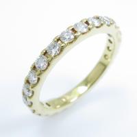 K18YG フルエタニティ ダイヤモンドリング