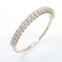 K18PG ハーフエタニティ ダイヤモンドリング