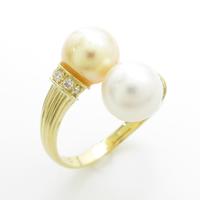 K18YG アコヤパールリング10％引き