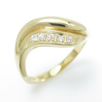 K18YG ダイヤモンドリング