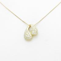 K18YG パヴェ ダイヤモンドネックレス