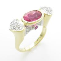 K18YG／K18WG トルマリンリング