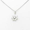 PT フラワー ダイヤモンドネックレス