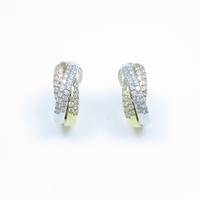 K18YG／PT／K18PG ダイヤモンドイヤリング