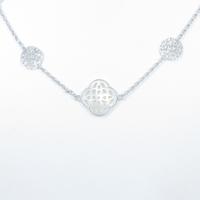 K18WG マザーオブパールネックレス