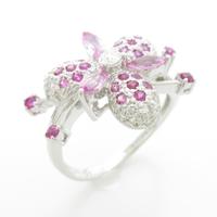 750WG カラーストーンリング