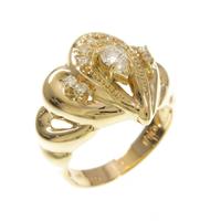 K18YG ダイヤモンドリング