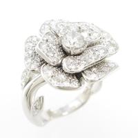 750WG ローズ ダイヤモンドリング